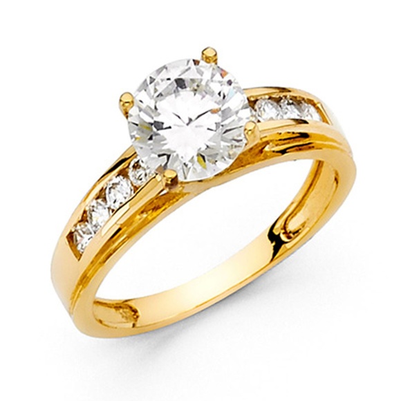 1.5-CT Trellis Cathedral-Set with Channel CZ Ring